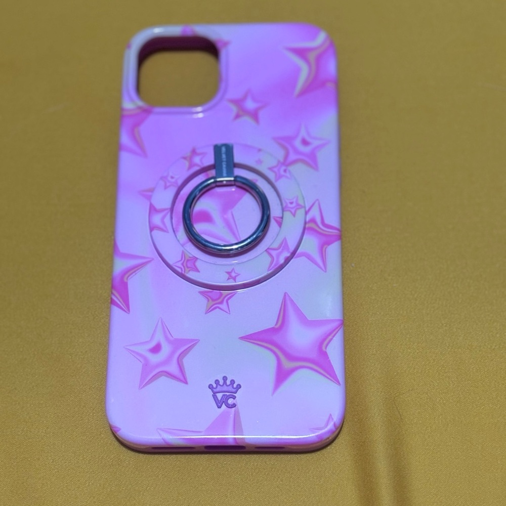 Velvet Caviar Pink Star Phone Case with Ring Holder iPhone 15 Plus